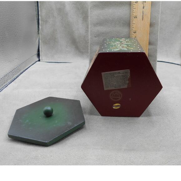 Vintage Crazy Mountain Designs NOEL Christmas Votive Candle Holder - Picture 7 of 8